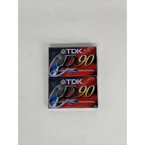 Lot Of 2 NEW TDK D90 Blank Cassette Tapes High Output IECI Type I